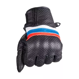 Summer Leather Motorcycle Gloves W-TEC Laudero - Beige