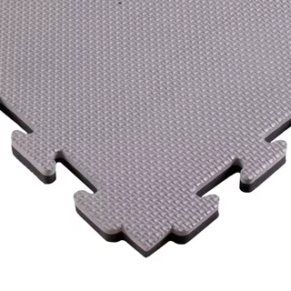 Tatami Puzzle Mat inSPORTline Sazegul 100 x 100 x 2 cm - mocha mousse-černá, vzor 5 proužků