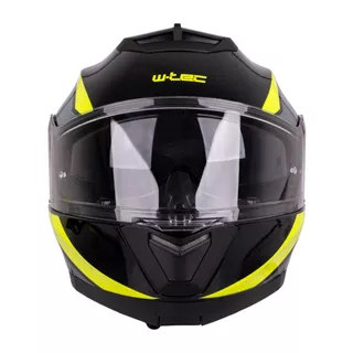 Flip-Up Motorcycle Helmet W-TEC Banelmeda - Black-Fluo Yellow