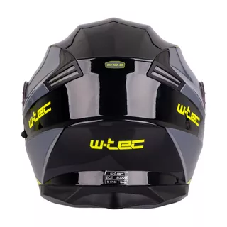 Flip-Up Motorcycle Helmet W-TEC Banelmeda - Black-Fluo Yellow