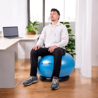 Exercise Ball inSPORTline Top Ball 75 cm w/ BallBase - Blue