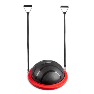 Balance Trainer inSPORTline Dome Edge w/ 100 cm/4.6 kg Resistance Bands - Red-Black