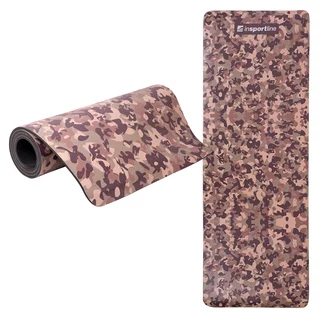Exercise Mat inSPORTline Camu 173x61x0.4cm - Grey Camouflage - Brown Camouflage