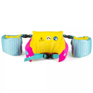2-in-1 Children’s Pool Float Vest w/ Water Wings inSPORTline Banarito - Pink