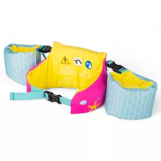 2-in-1 Children’s Pool Float Vest w/ Water Wings inSPORTline Banarito - Pink