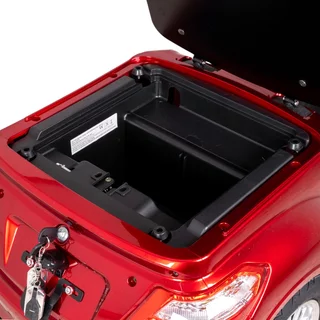 Four-Wheel Electric Scooter w/ Tow Bar & Trailer inSPORTline Antun - Red