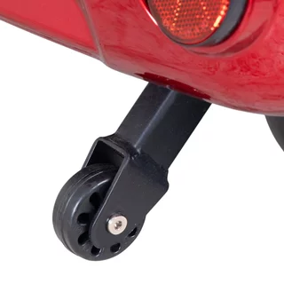 Four-Wheel Electric Scooter w/ Tow Bar & Trailer inSPORTline Antun - Red