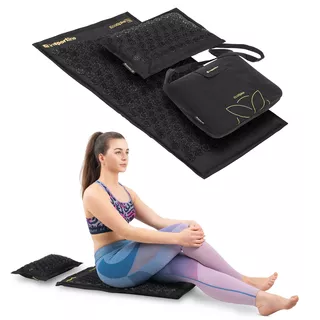 Acupressure Mat and Pillow inSPORTline EcoSpike - Black
