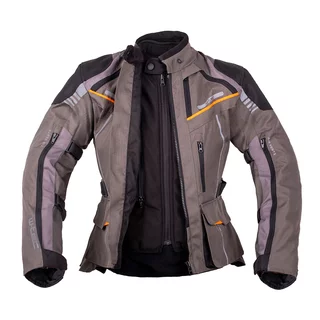 Women’s Touring Motorcycle Jacket W-TEC Smackton Lady - Grey Orange
