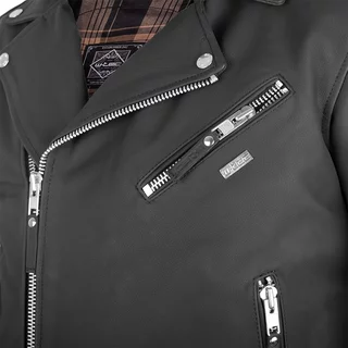 Men’s Leather Jacket W-TEC Brineo - Matte Black