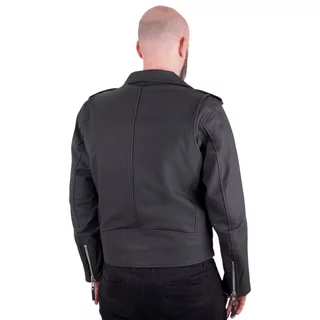 Men’s Leather Jacket W-TEC Brineo - Matte Black