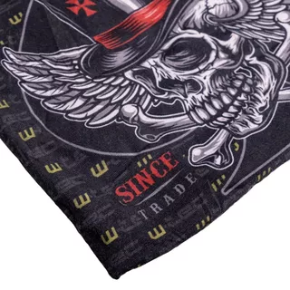 Multifunctional Neck Warmer W-TEC Black Heart Scarfest - Wings Skull