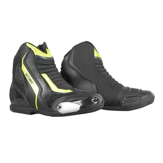 Motorcycle Boots W-TEC GlamCE - Black-Fluo Yellow