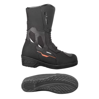 Women’s Motorcycle Boots W-TEC Moanna - černo-červená