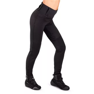 Women's moto leggings W-TEC Woposum - Black