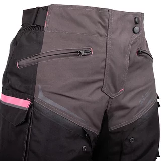 Women’s Motorcycle Pants W-TEC Barbata - černo-šedo-růžová