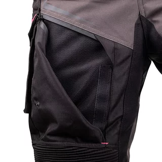 Women’s Motorcycle Pants W-TEC Barbata - černo-šedo-růžová