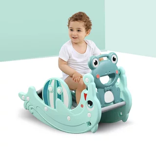 3-in-1 Children’s Slide & Swing Set inSPORTline Frofino - Mint