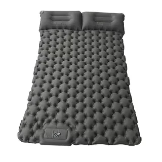 Inflatable Sleeping Pad for Two w/ Integrated Pump inSPORTline Faustea 192 x 125 x 8 cm - Grey