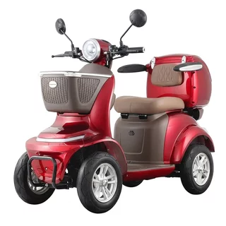 Electric Four-Wheel Scooter inSPORTline Lubica II - Red