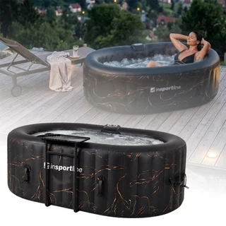 Inflatable Hot Tub inSPORTline Voytano 150 x 80 x 65 cm - Black-Gold