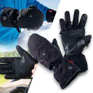 2-in-1 Heated Gloves W-TEC HEATflip 2 x 2,000 mAh - Black