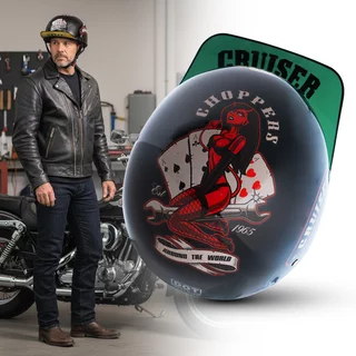 Open-Face Retro Helmet W-TEC Skarim