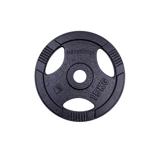 Cast Iron Olympic Weight Plate inSPORTline Hamerton Black 15 kg, 50 mm