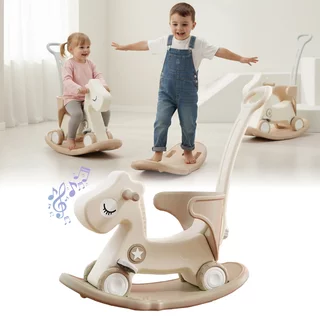 Rocking Horse & Balance Bike inSPORTline Zaldino - Brown