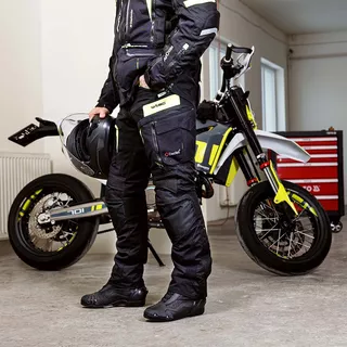 Motorcycle Pants W-TEC Aircross - Black-Grey