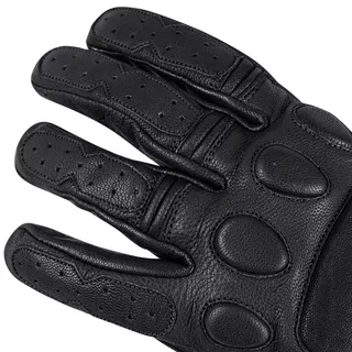 Leather Motorcycle Gloves W-TEC Cherton - Black
