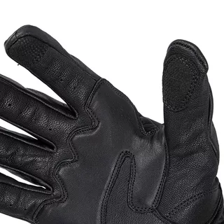 Leather Motorcycle Gloves W-TEC Cherton - Black
