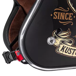 Motorcycle Helmet W-TEC Kustom Black Heart - Starter, Matte Black
