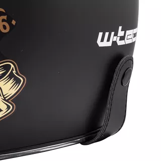 Motorcycle Helmet W-TEC Kustom Black Heart - Starter, Matte Black