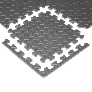 Puzzle mat inSPORTline Famkin (12 tiles, 18 edges) - Grey