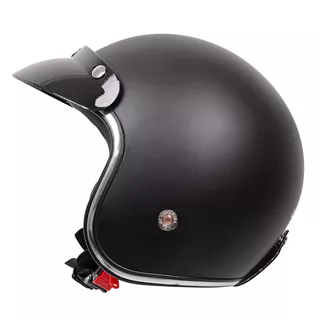Motorcycle Helmet W-TEC YM-629 - Glossy Black with Brown Padding