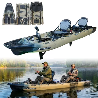 Pedal-Driven Modular Tandem Kayak inSPORTline Rhoner Duo