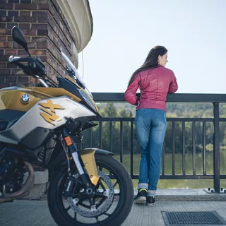 Women’s Moto Jeans W-TEC Panimali - Blue