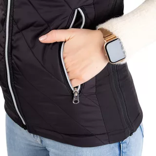 Women’s Heated Vest inSPORTline WARMher w/ 10,000 mAh Power Bank - Black