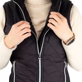 Women’s Heated Vest inSPORTline WARMher w/ 10,000 mAh Power Bank - Black