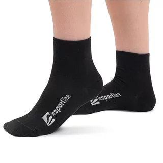 Mid-Length Bamboo Socks inSPORTline Silvatic Mid AG+ Antibacterial – 3 Pairs - Black