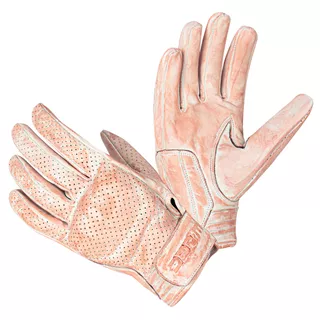 Motorcycle Gloves W-TEC Modko - Black - Brick Red-White