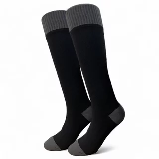 Waterproof Merino Socks inSPORTline Pantesa AG+ Antibacterial - Black