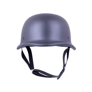 Retro Open Face Motorcycle Helmet Sodager DH-001 - Matte Black