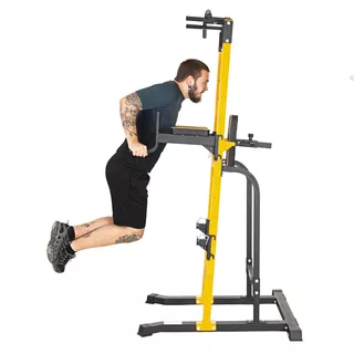 Free-Standing Pull-Up Station inSPORTline Power Tower PT250 - Black-Yellow