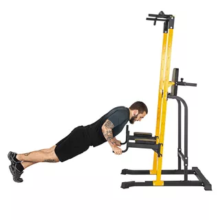 Free-Standing Pull-Up Station inSPORTline Power Tower PT250 - Black-Yellow