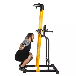 Free-Standing Pull-Up Station inSPORTline Power Tower PT250 - Black-Yellow