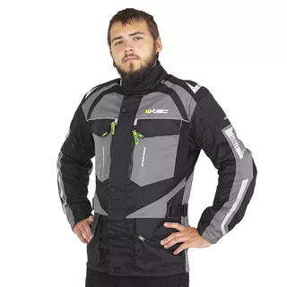 Men’s Motorcycle Jacket W-TEC Burdys Evo - Black-Grey-Red