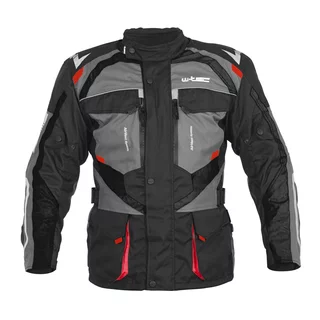 Men’s Motorcycle Jacket W-TEC Burdys Evo - Black-Grey-Red