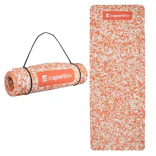 Exercise Mat inSPORTline Camu 173x61x0.8cm - Brown Camouflage - Orange Camu